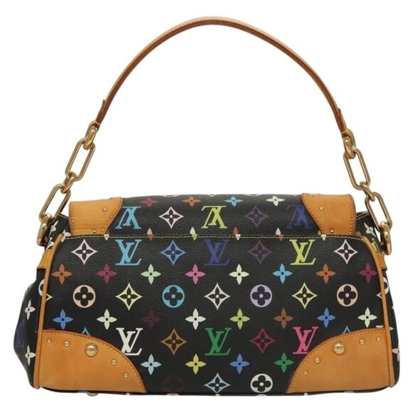 LOUIS VUITTON Monogram Multicolor Beverly MM Bag Black M40204 LV Auth 133184 - Picture 2 of 16